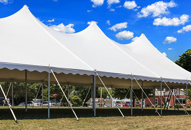 A large white tent set up Singapore
