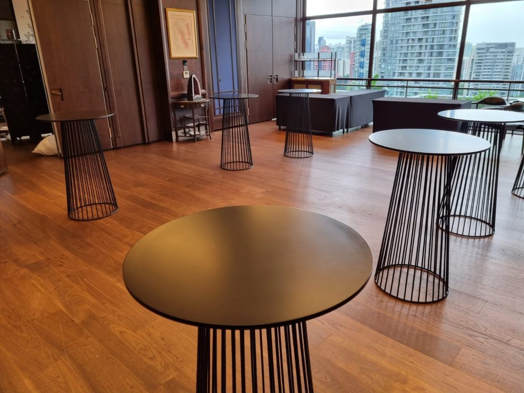 High Cage Bar Table Rental Singapore
