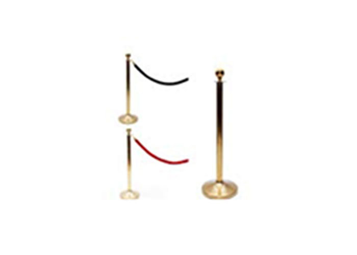 Gold Queue Pole Rental