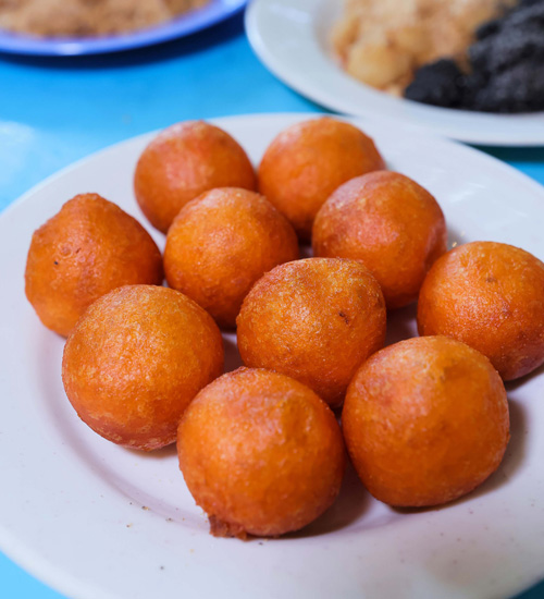 Sweet Potato Balls Live Station